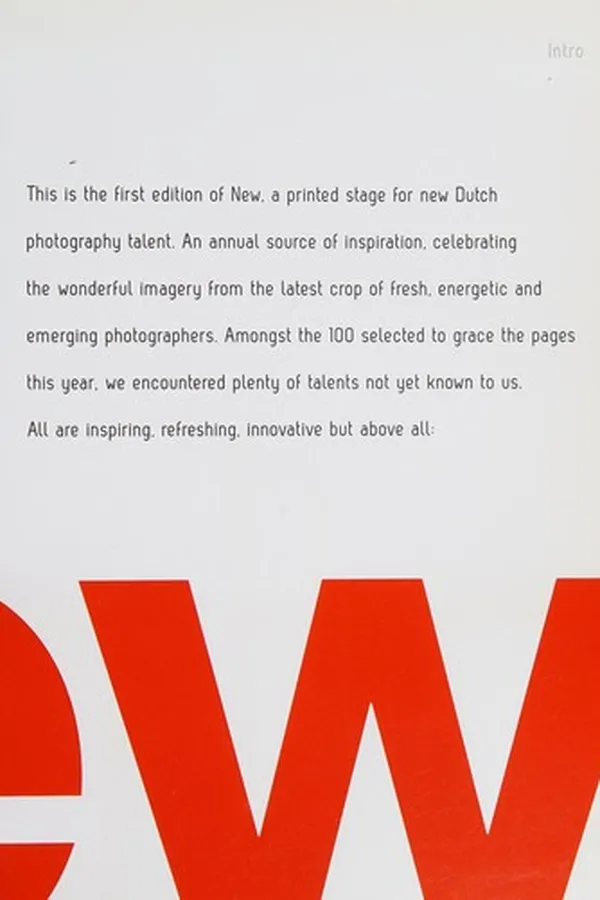 Capa de New Dutch photography talent 2012