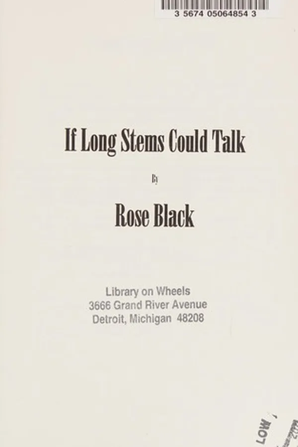 Capa de If long stems could talk