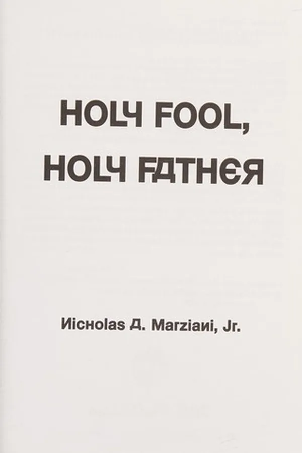 Capa de Holy fool, holy father