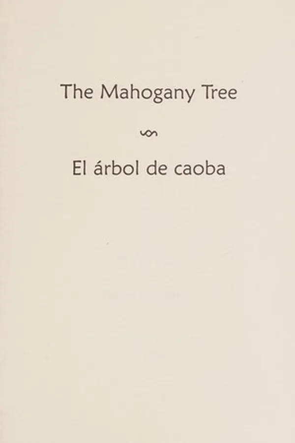 Capa de The mahogony tree