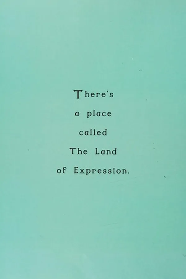 Capa de The land of expression