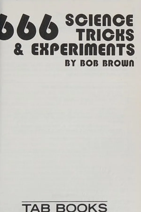 Cover of 666 science tricks & experiments