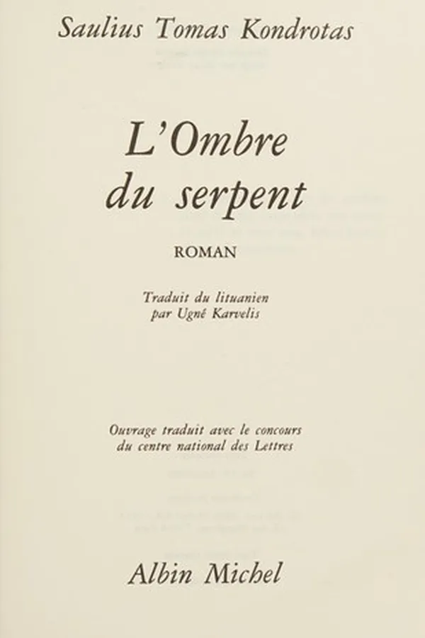 Capa de L'ombre du serpent
