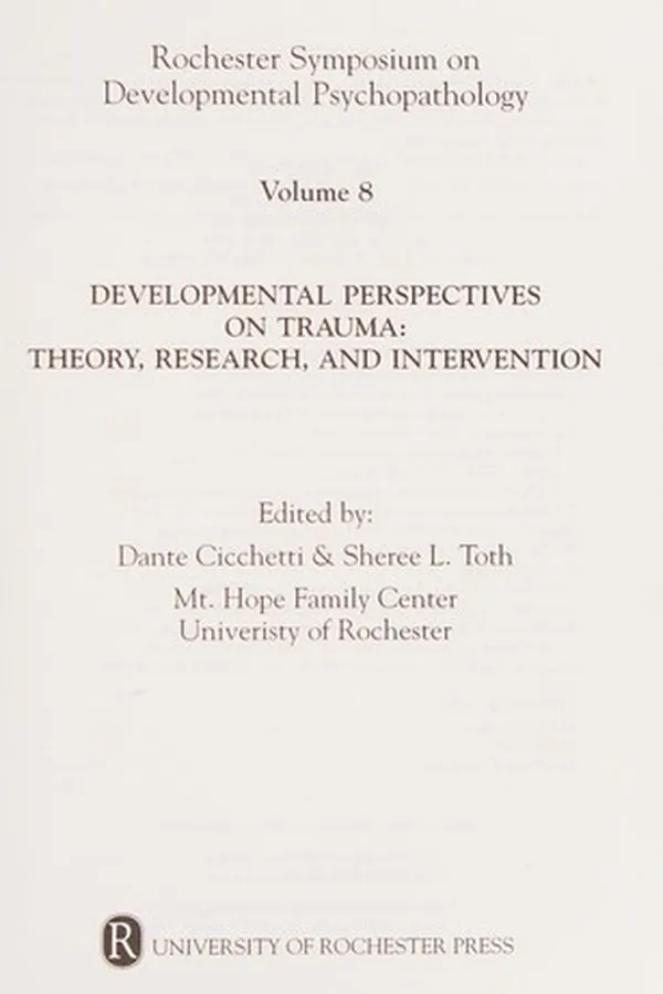 Capa de Developmental Perspectives on Trauma