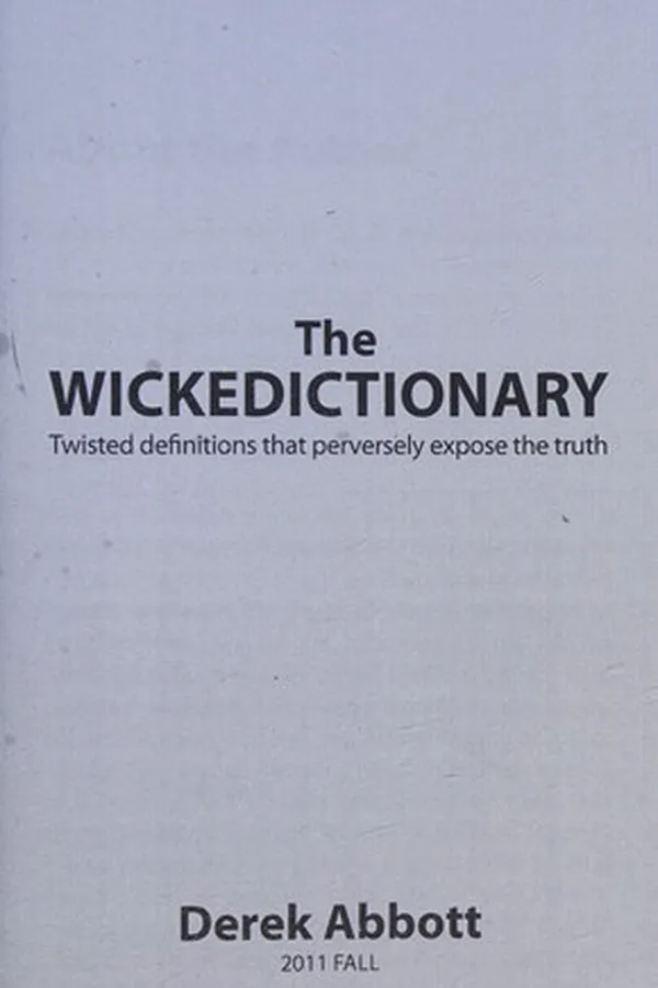 Capa de The wickedictionary