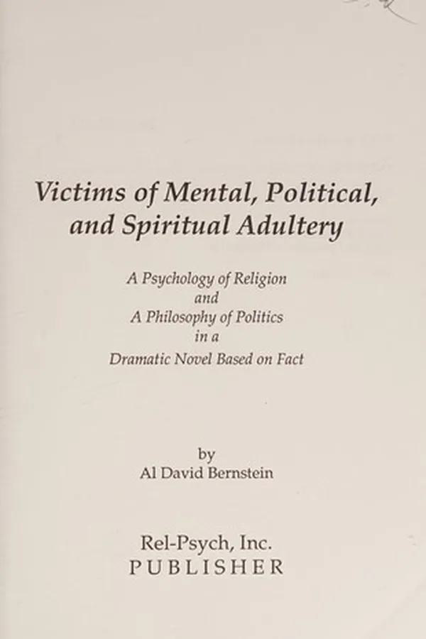 Capa de Victims of mental, political, and spiritual adultery