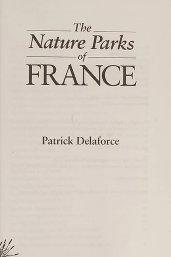 Capa de Nature parks of France