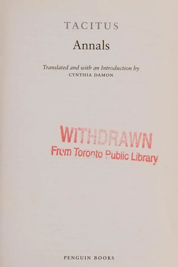 Capa de Annals