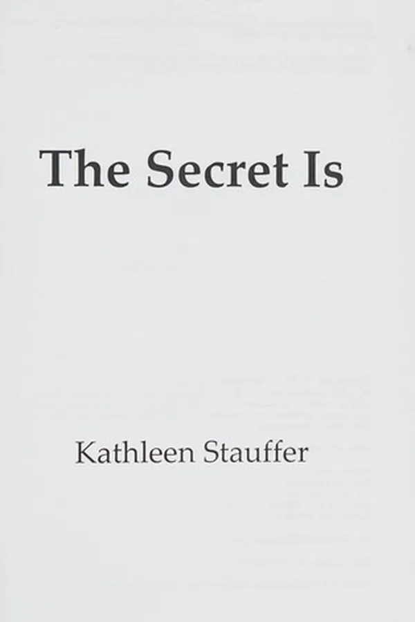 Capa de The Secret Is