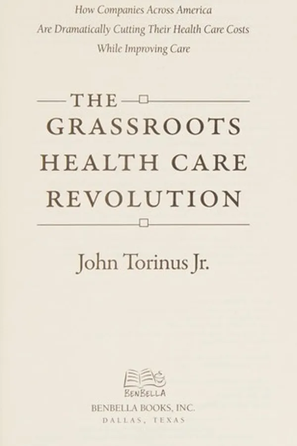 Capa de The grassroots health care revolution