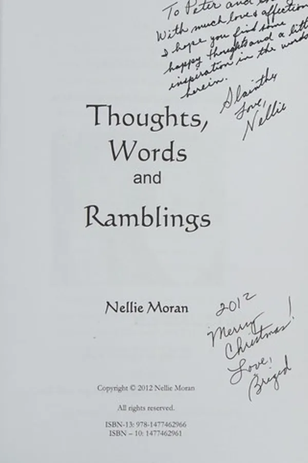 Capa de Thoughts, words and ramblings