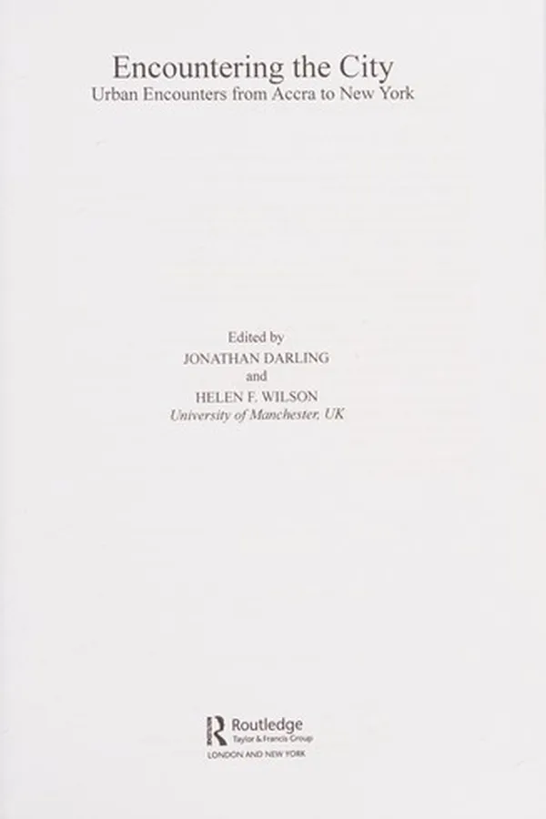 Capa de Encountering the City