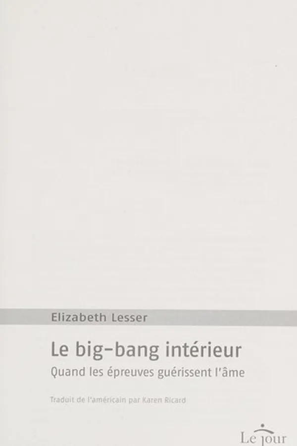 Capa de Le big-bang intérieur