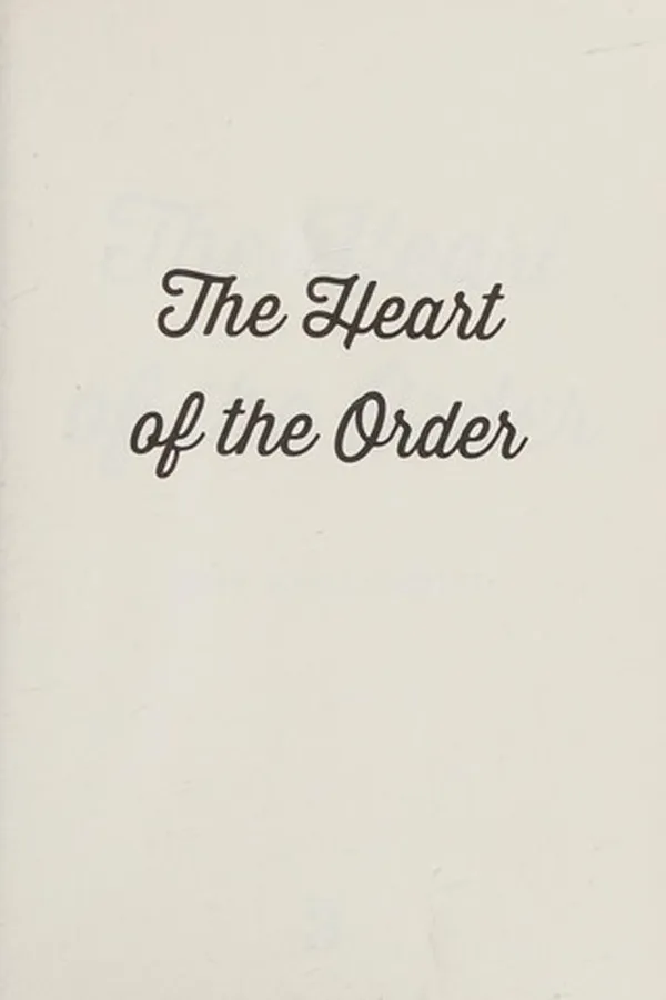 Capa de The heart of the order
