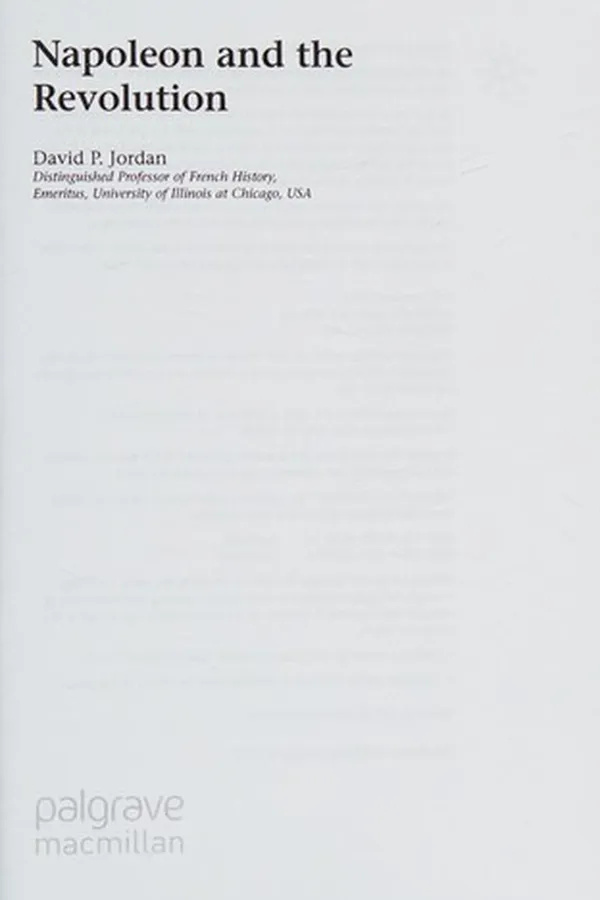 Capa de Napoleon and the Revolution