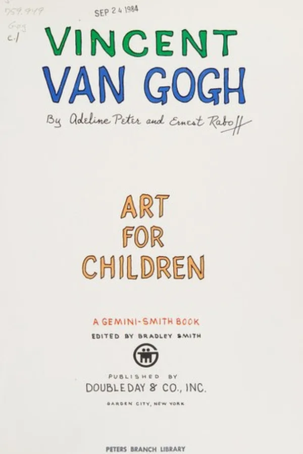 Capa de Vincent Van Gogh