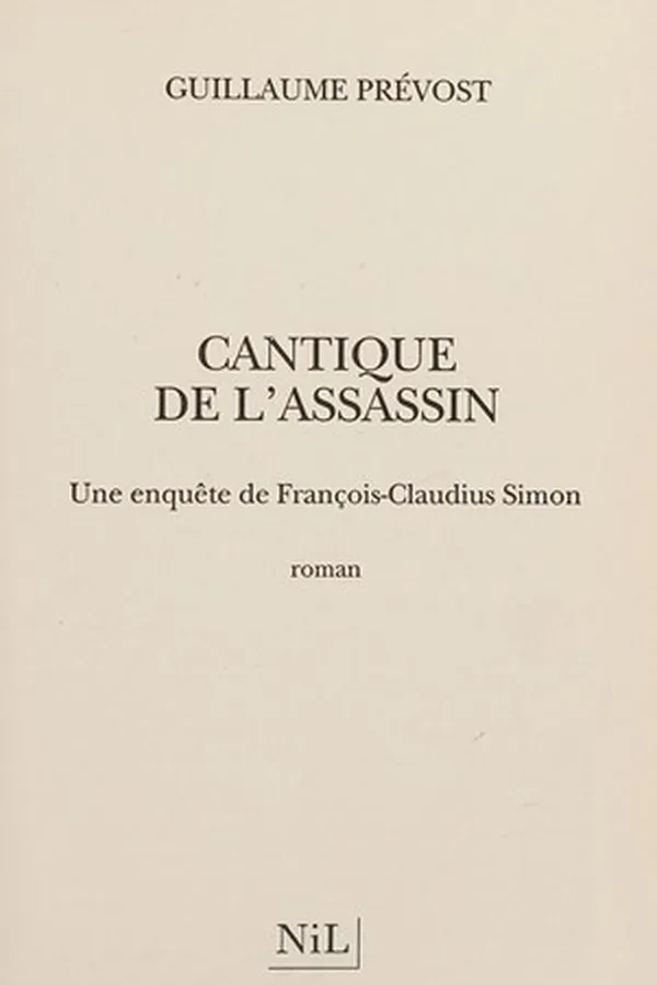 Capa de Cantique de l'assassin