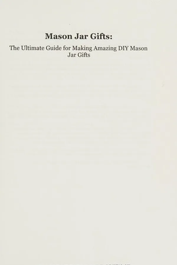 Capa de Mason jar gifts