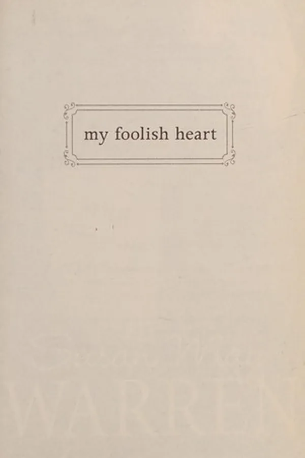 Capa de My foolish heart