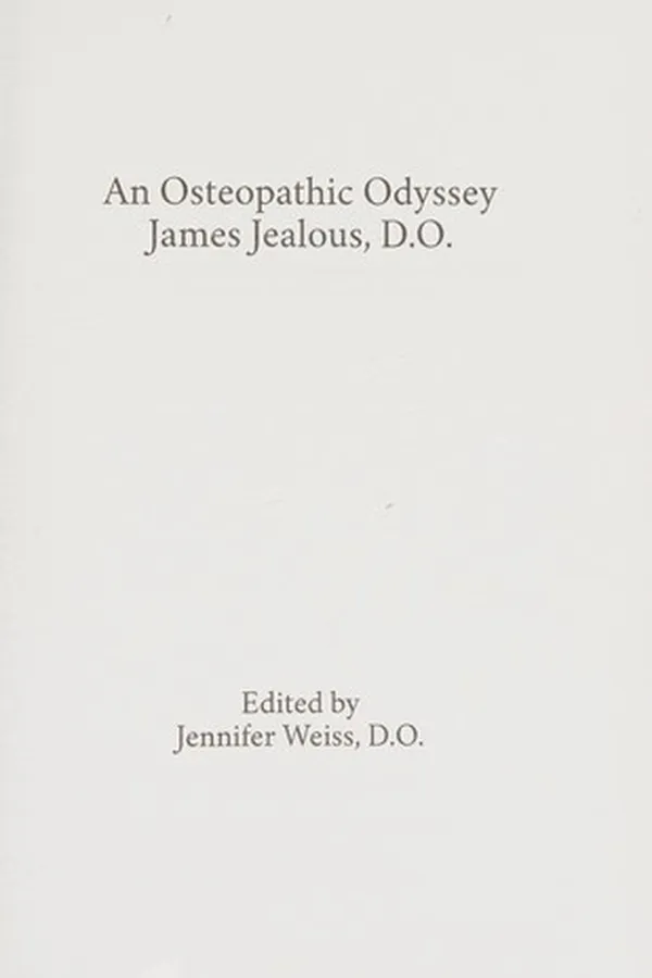Capa de An osteopathic odyssey