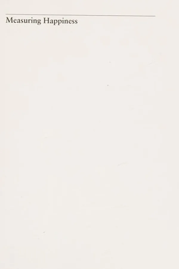 Capa de Measuring happiness