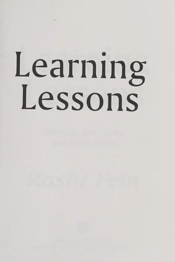 Capa de Learning lessons