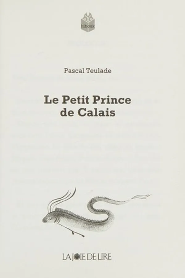 Capa de Le petit prince de Calais