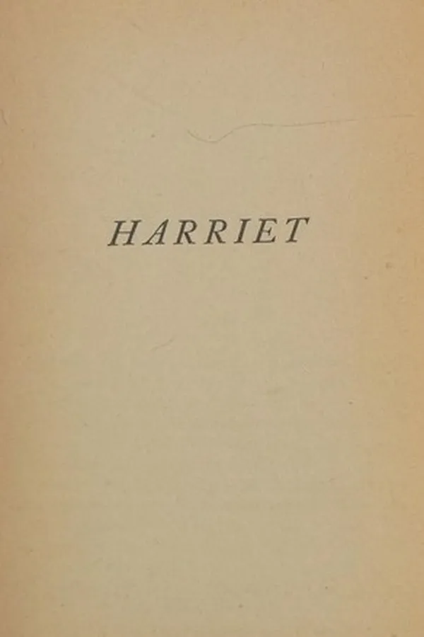 Capa de Harriet