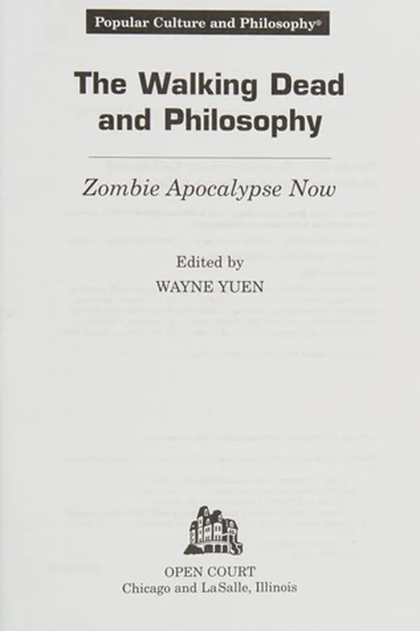 Capa de The Walking dead and philosophy