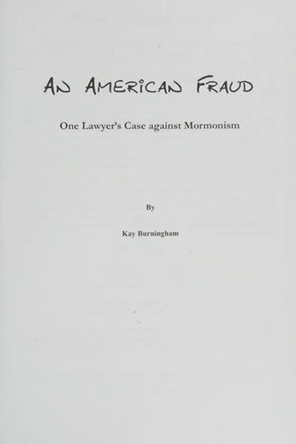 Capa de An American fraud
