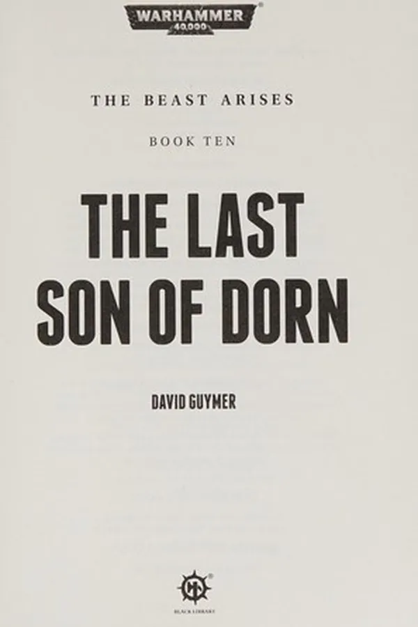 Capa de The last son of Dorn