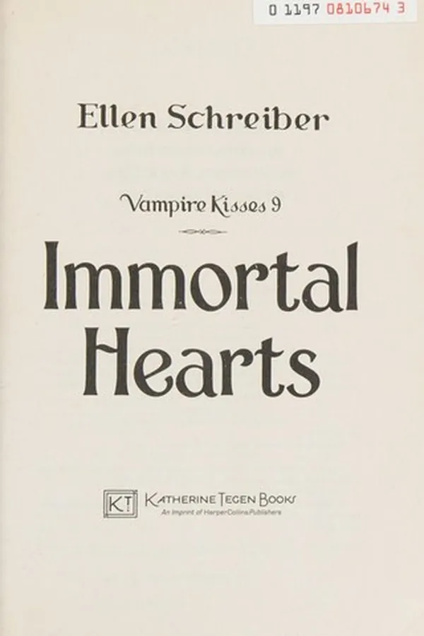 Capa de Immortal hearts
