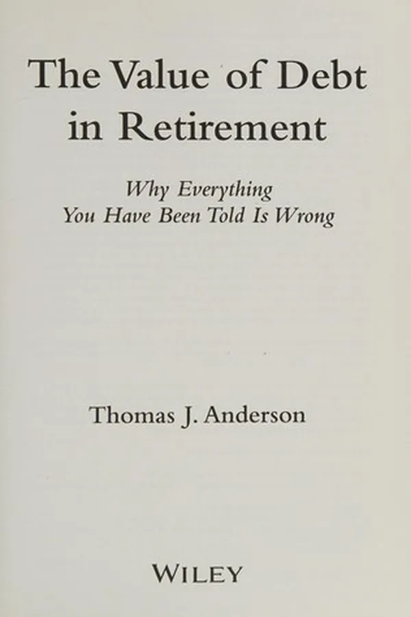 Capa de The value of debt in retirement