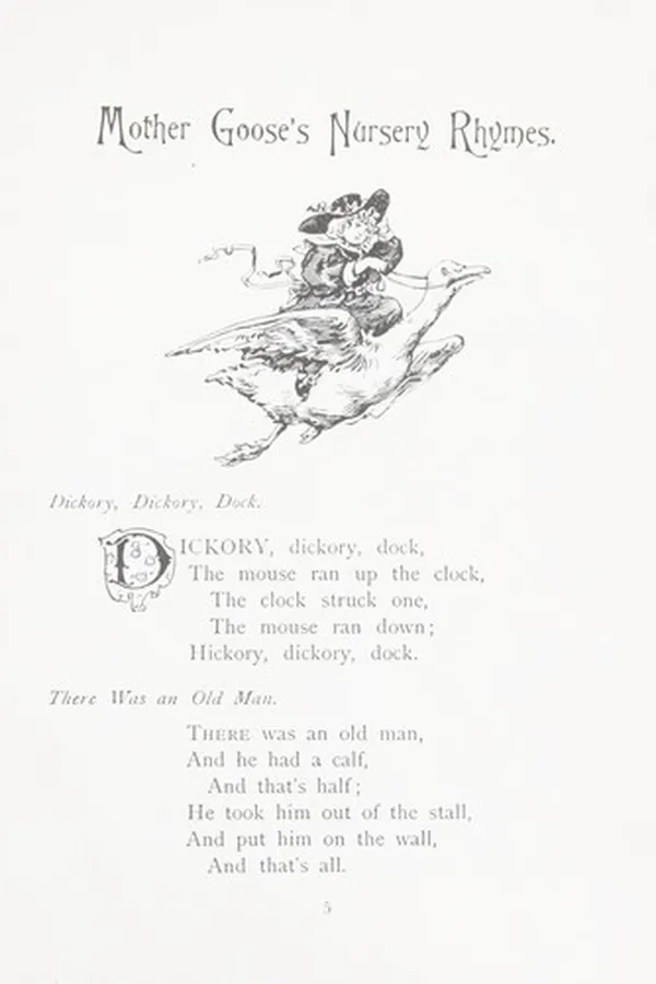 Capa de Mother Goose's nursery rhymes