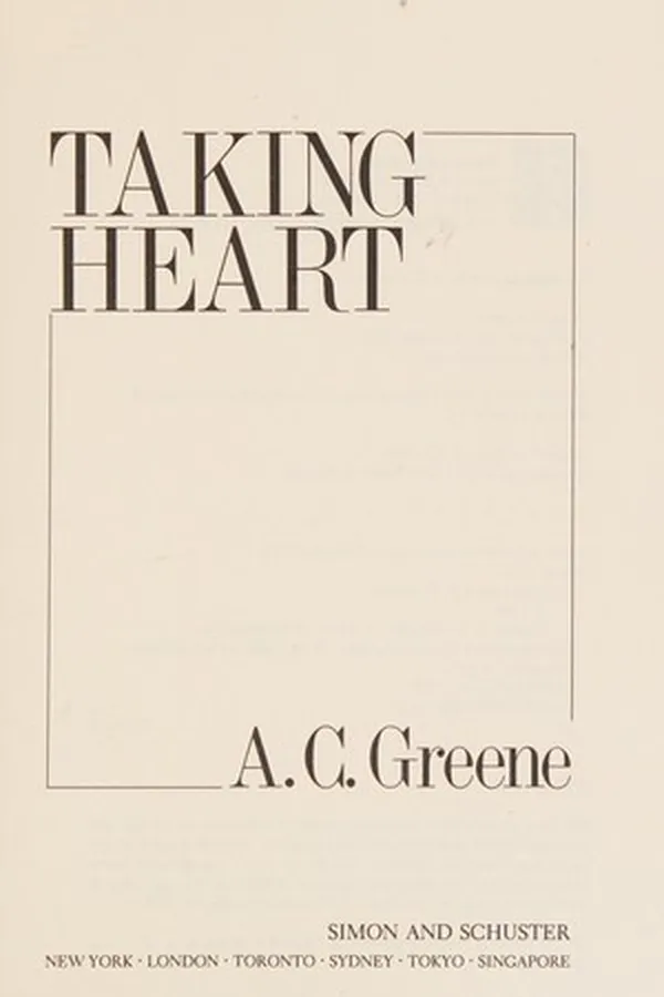 Capa de Taking heart