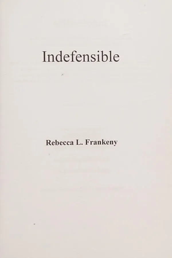 Capa de Indefensible