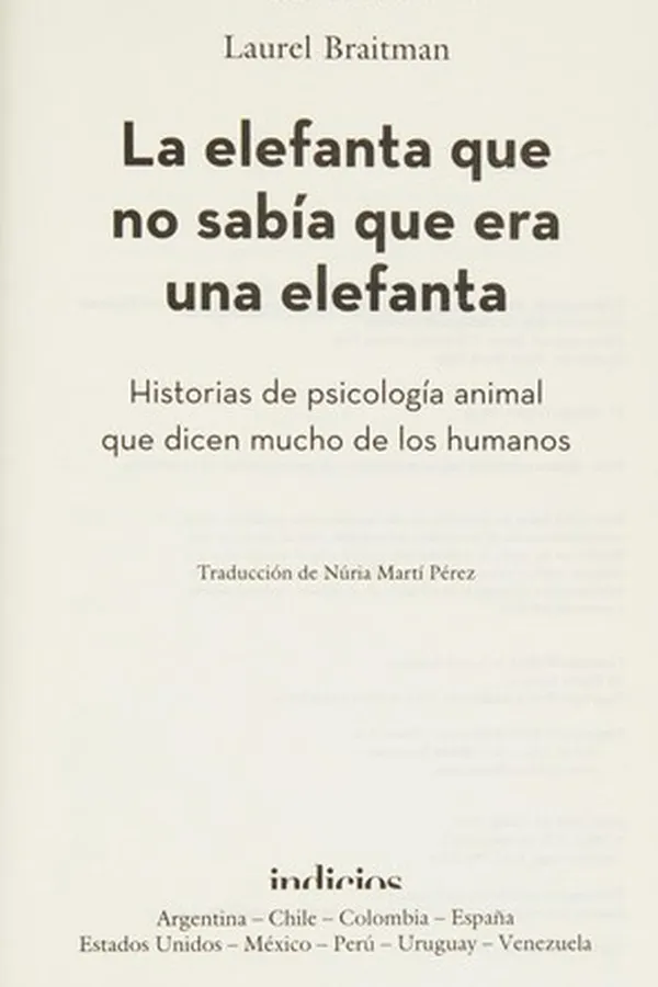 Capa de La elefanta que no sabía que era una elefanta