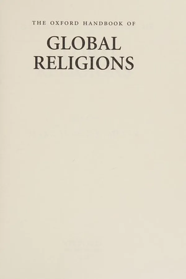 Capa de The Oxford handbook of global religions