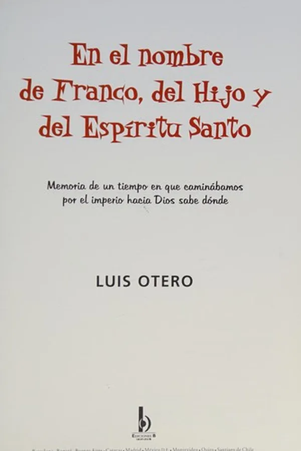 Capa de En el nombre de Franco, del Hijo y del Espíritu Santo