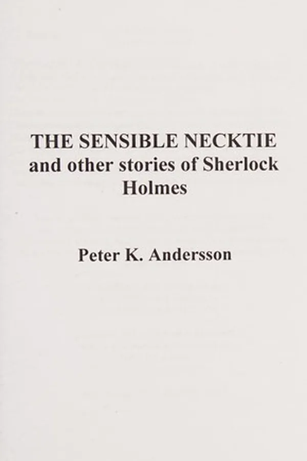 Capa de Sensible Necktie and Other Stories of Sherlock Holmes