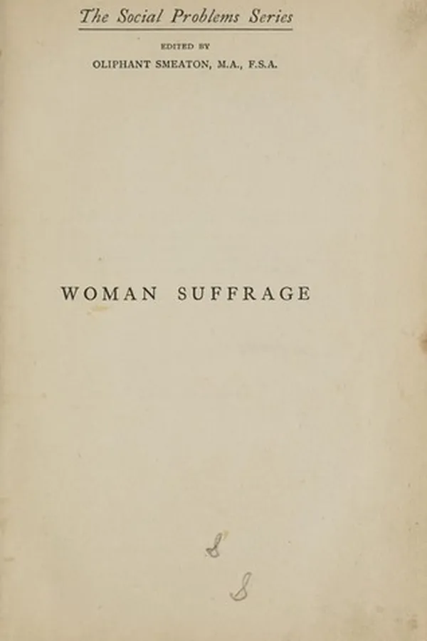 Capa de Woman suffrage