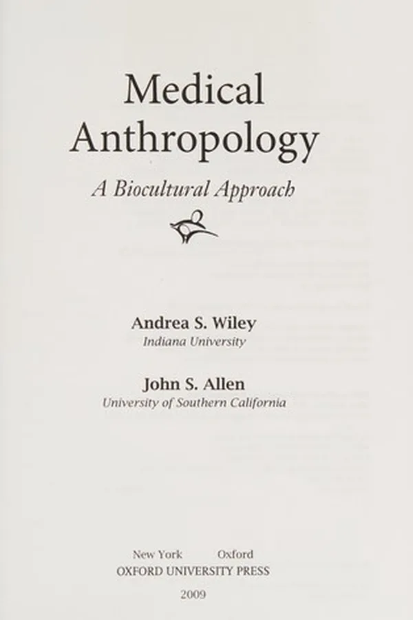 Capa de Medical anthropology