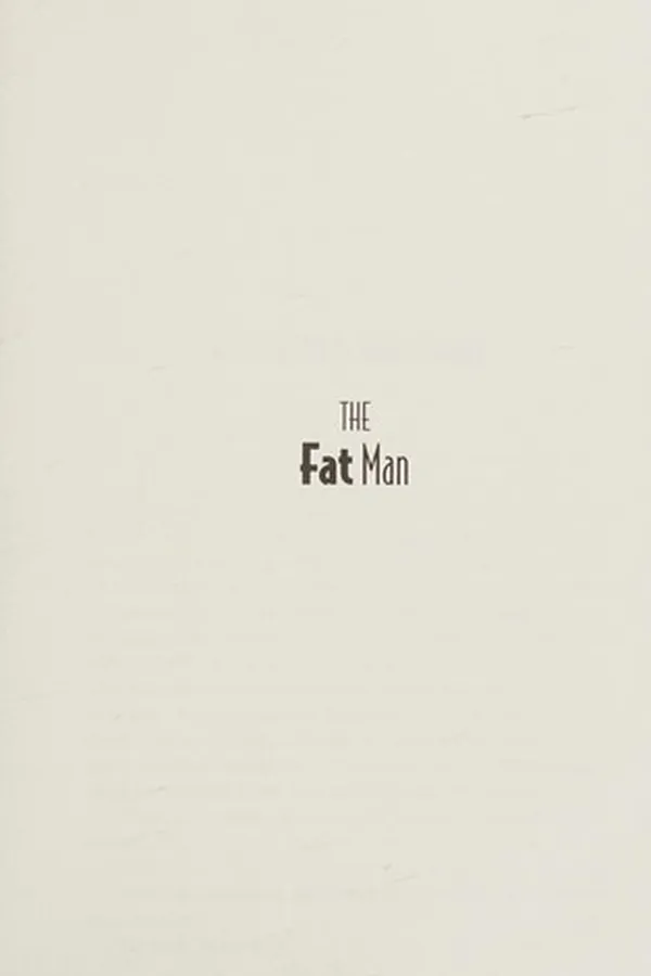 Capa de The fat man