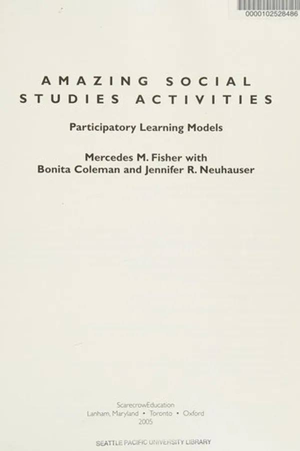 Capa de Amazing social studies activities