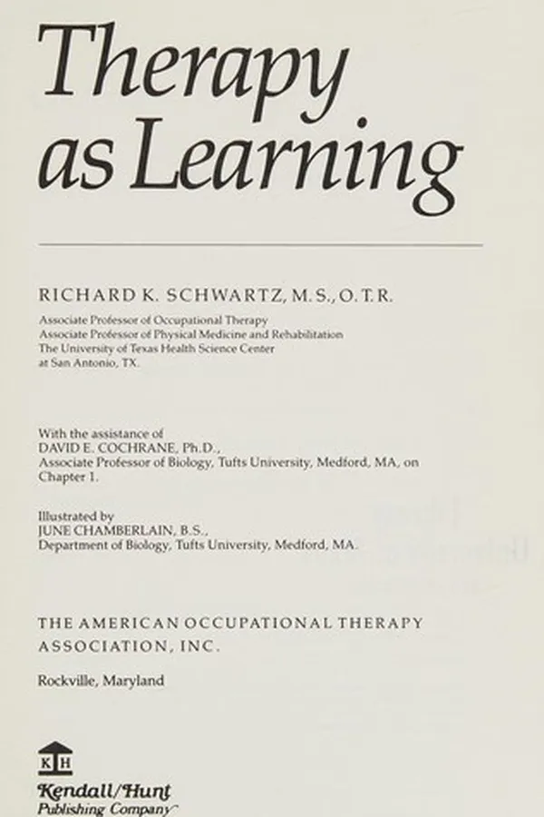 Capa de Therapy as learning