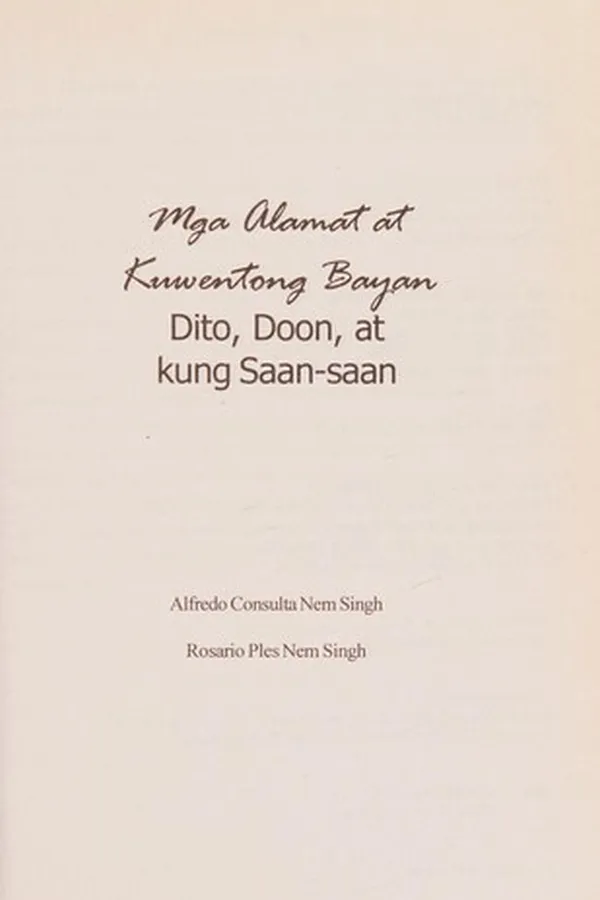 Capa de Mga alamat at kuwentong bayan