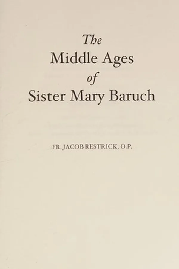 Capa de The Middle Ages of Sister Mary Baruch