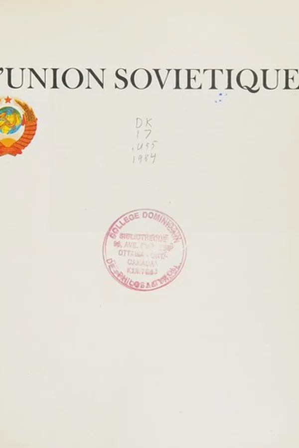 Capa de L'Union soviétique