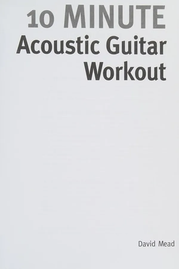 Capa de 10 minute acoustic guitar workout