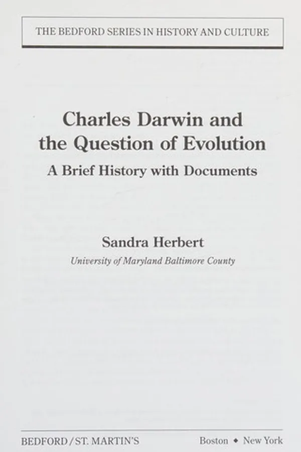 Capa de Charles Darwin and the question of evolution
